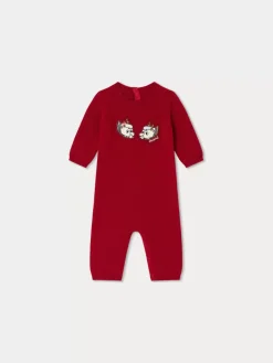 Bonpoint Tilouana Romper Ruby |Newborn & Baby Sets And Jumpsuits