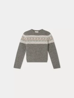 Bonpoint Tinoa Sweater Dark Grey |Child Cardigans And Sweaters