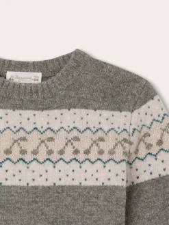 Bonpoint Tinoa Sweater Dark Grey |Child Cardigans And Sweaters