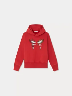 Bonpoint Tita Sweatshirt Red |Child Sweatshirts
