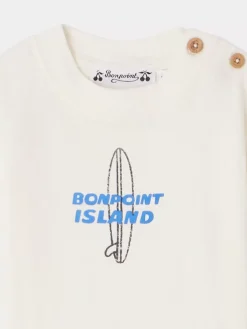 Bonpoint Tom T-Shirt Ecru |Newborn & Baby Tops