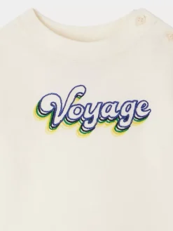 Bonpoint T-Shirt Cai Blanc Lait |Newborn & Baby Tops