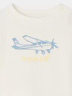 Bonpoint T-Shirt Cai Blanc Lait |Newborn & Baby Tops