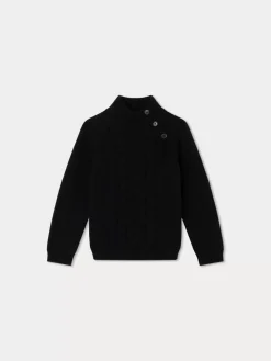 Bonpoint Tyoto Sweater Black |Child Cardigans And Sweaters