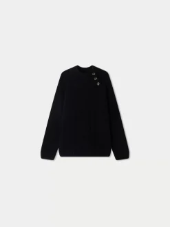 Bonpoint Tyoto Sweater Black |Child Cardigans And Sweaters