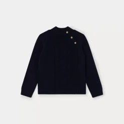 Bonpoint Tyoto Sweater Navy |Child Cardigans And Sweaters